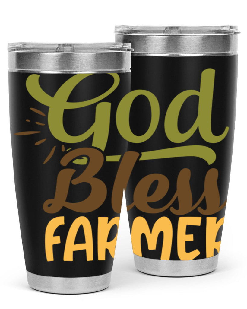 god bless farmer 10#- farming and gardening- Tumbler
