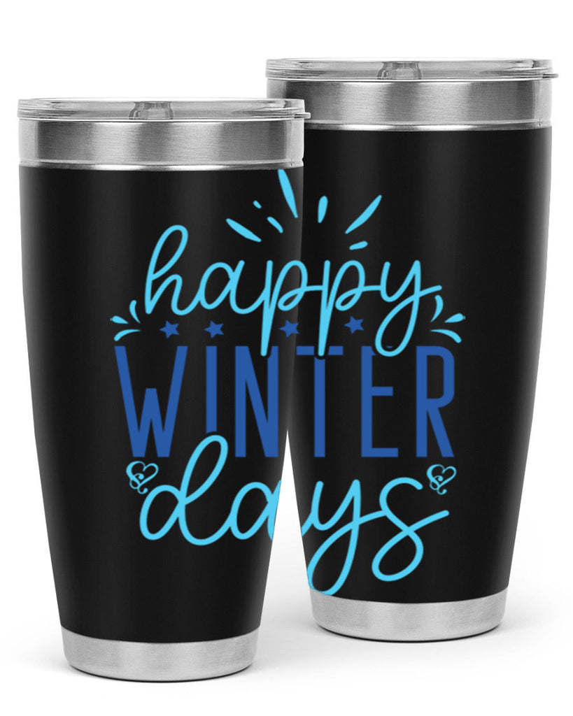 happy winter days 121#- winter- Tumbler