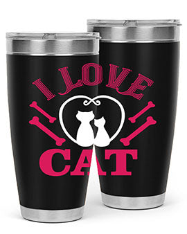 i love cat Style 56#- cat- Tumbler