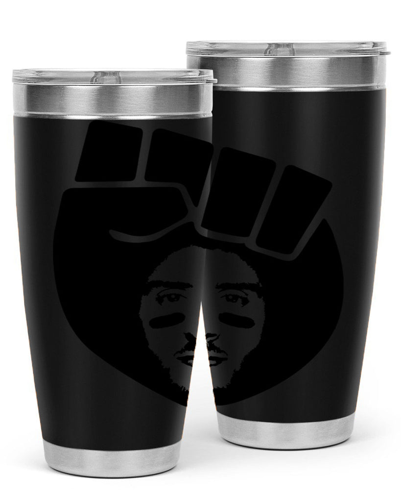 kaepernick fist hair 22#- black men - boys- tumbler