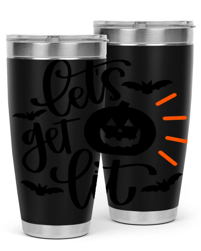 lets get lit 48#- halloween- Tumbler
