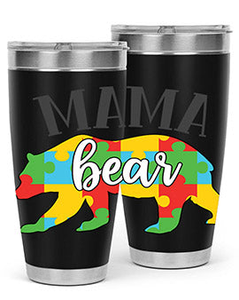 mama bear Style 32#- autism- Tumbler