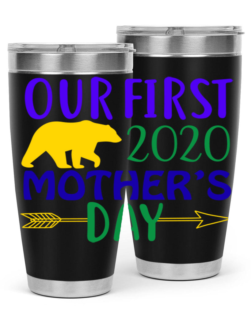 our first mothers day 4#- mardi gras- Tumbler