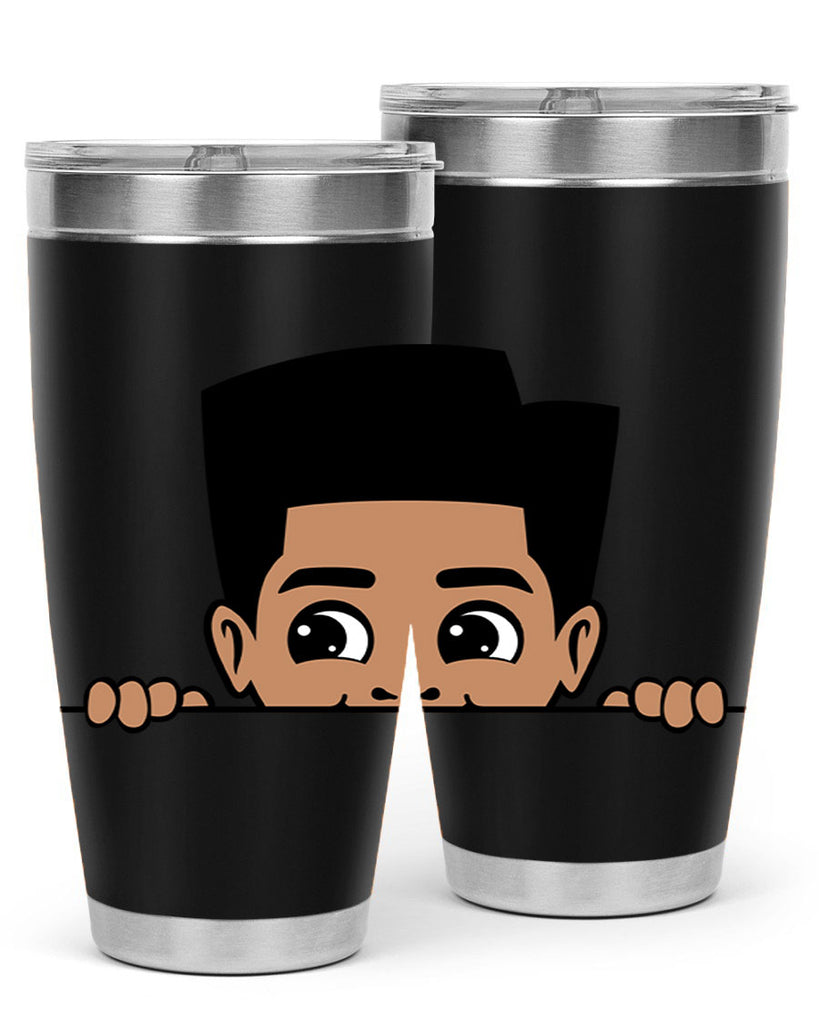 peekaboo boy 18#- black men - boys- tumbler