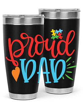 proud dad Style 36#- autism- Tumbler