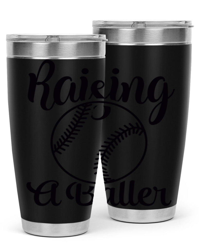 raising a baller 2277#- softball- Tumbler