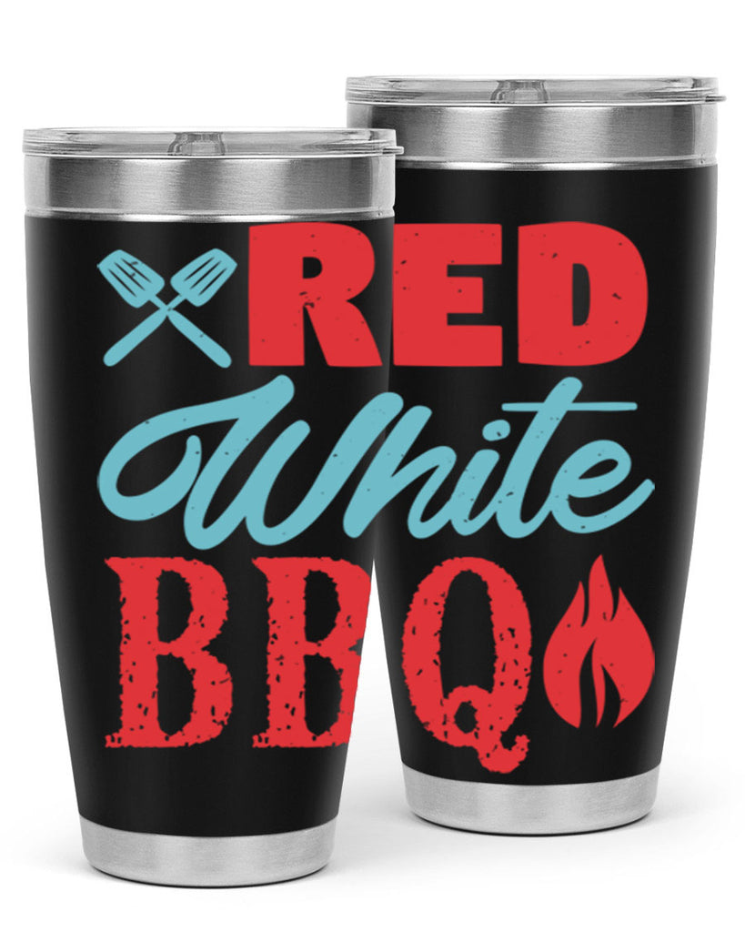 red white bbq 15#- bbq- Tumbler