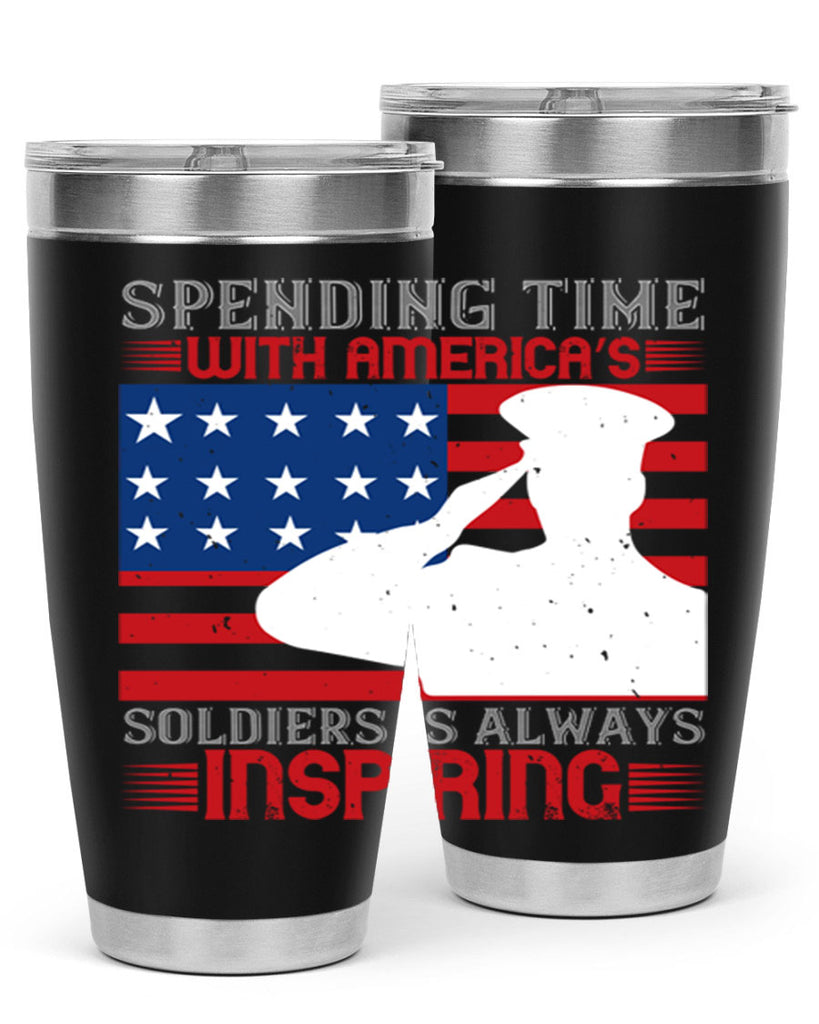 spending time with americas 90#- Veterns Day- Tumbler