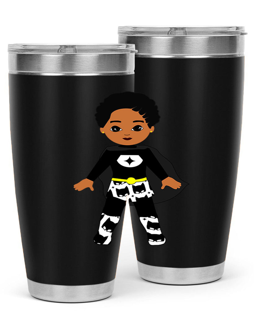 super kid 11#- black men - boys- tumbler