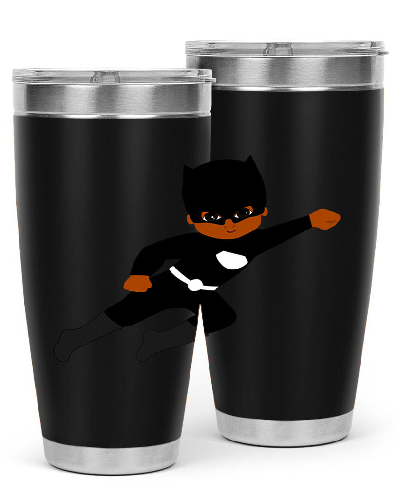 super kid 12#- black men - boys- tumbler