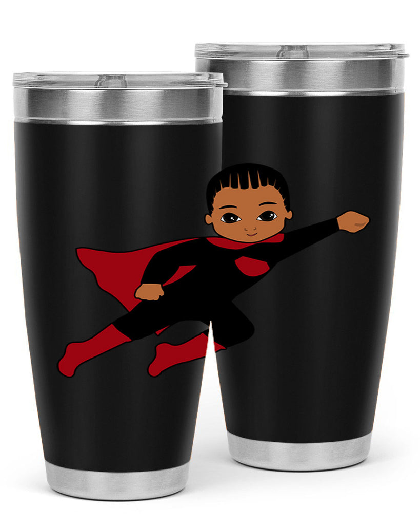 super kid 16#- black men - boys- tumbler