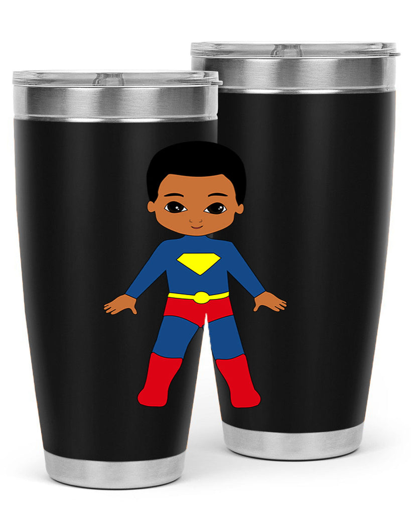 super kid 2#- black men - boys- tumbler