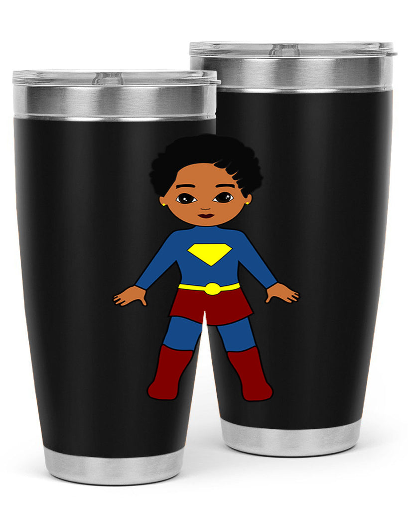 super kid 3#- black men - boys- tumbler