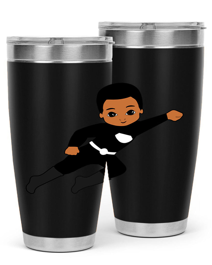 super kid 7#- black men - boys- tumbler