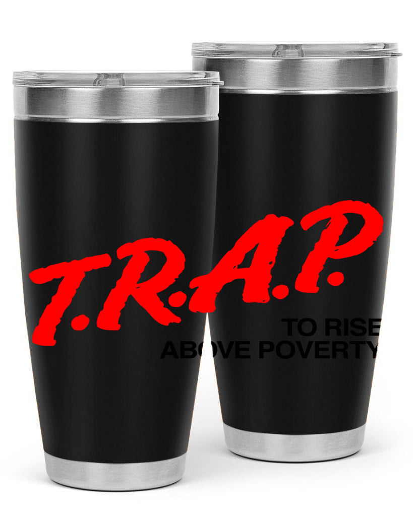 trap 17#- black words phrases- Cotton Tank