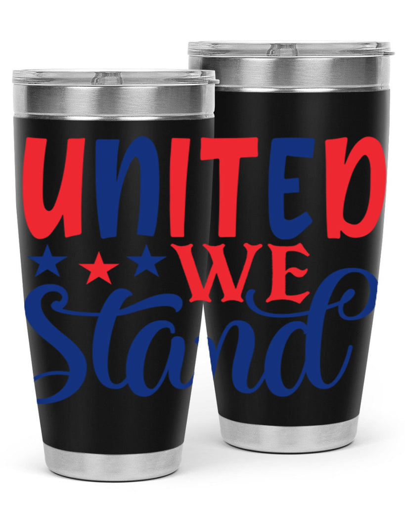 united we stand Style 75#- Fourt Of July- Tumbler