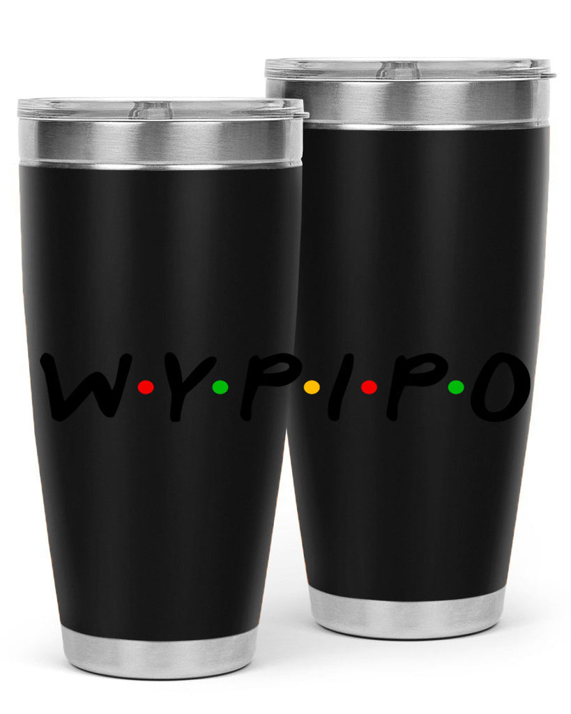 wypipo 7#- black words phrases- Cotton Tank