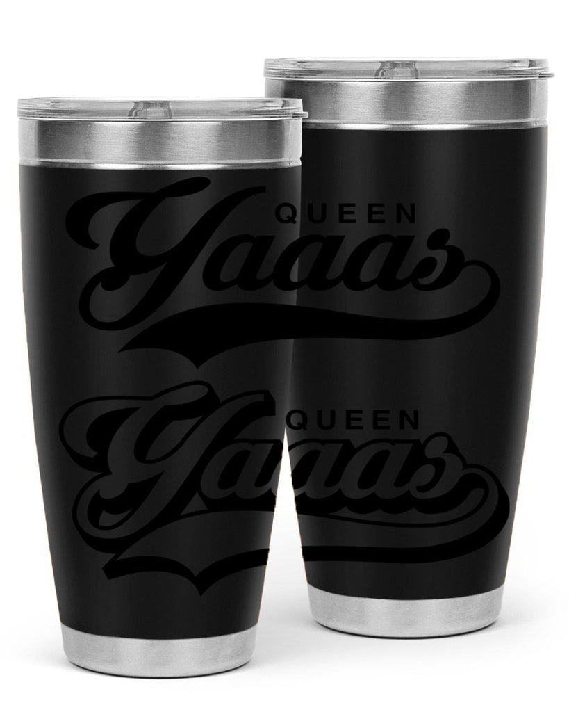 yaaas queen script 6#- black words phrases- Cotton Tank
