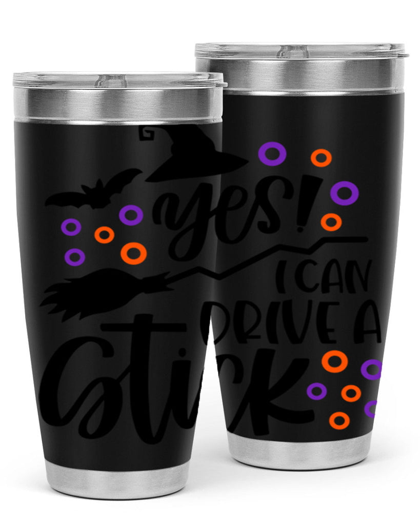 yes i can drive a stick 3#- halloween- Tumbler