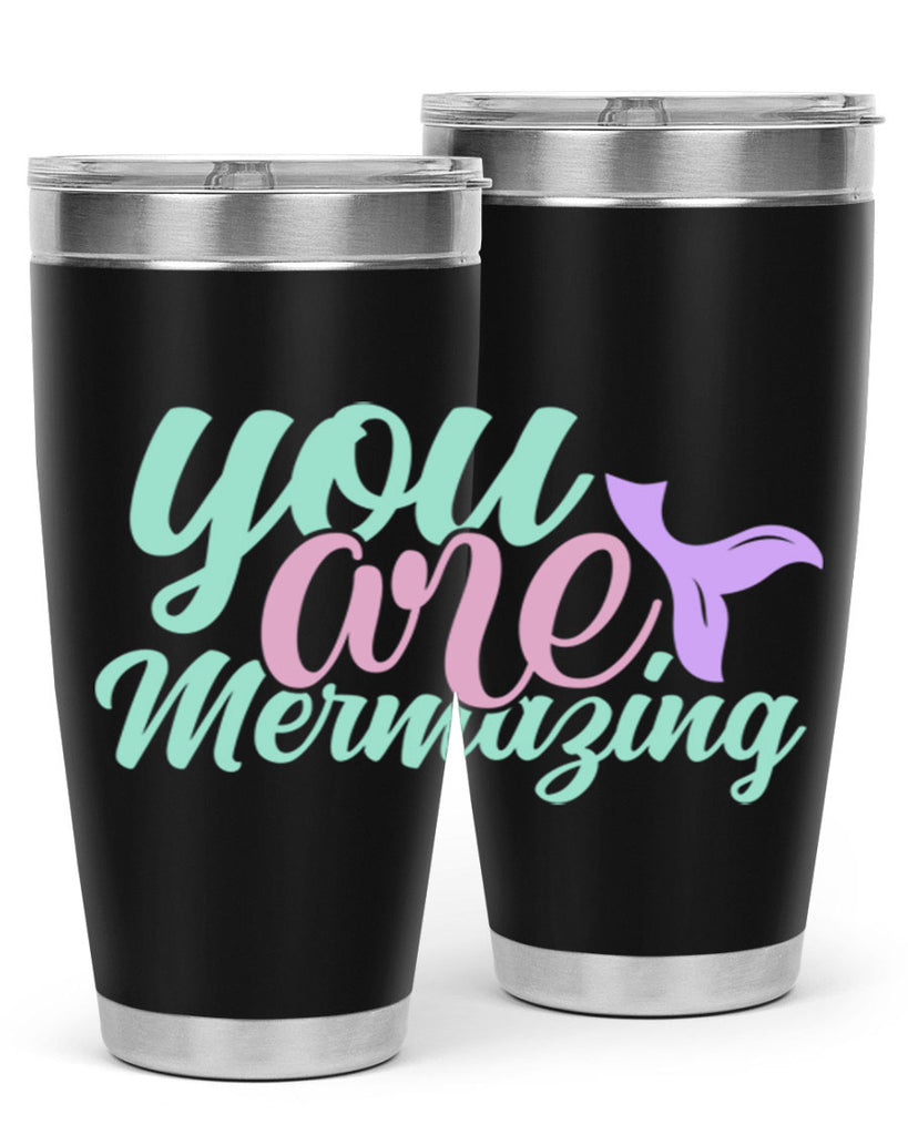 you are mermazing 9#- mermaid- Tumbler