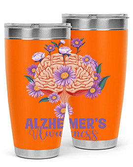AlzheimerS Awareness Brain 12#- alzheimers- Tumbler