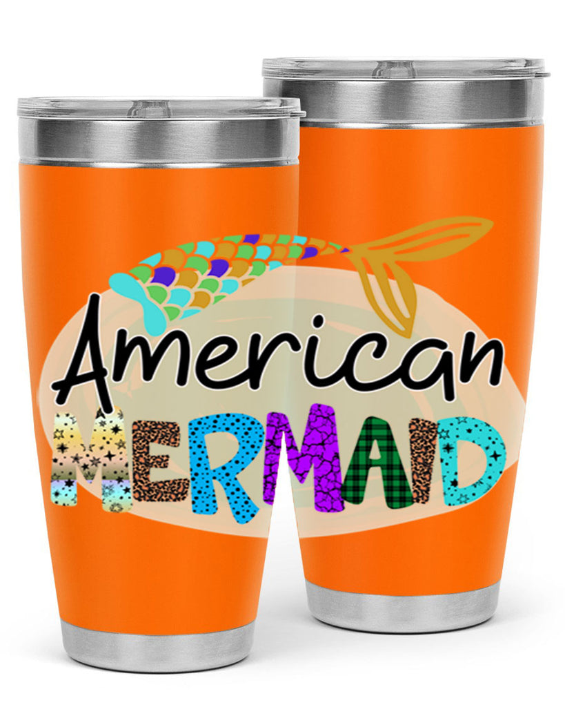 American Mermaid 14#- mermaid- Tumbler