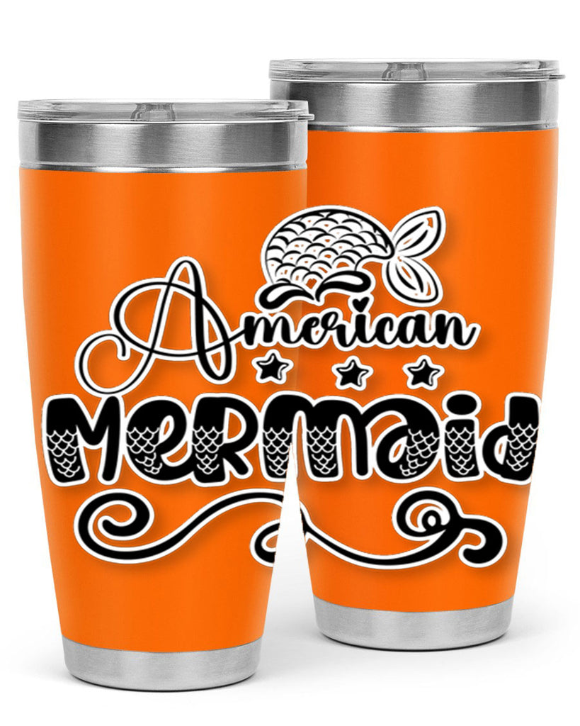 American Mermaid 15#- mermaid- Tumbler