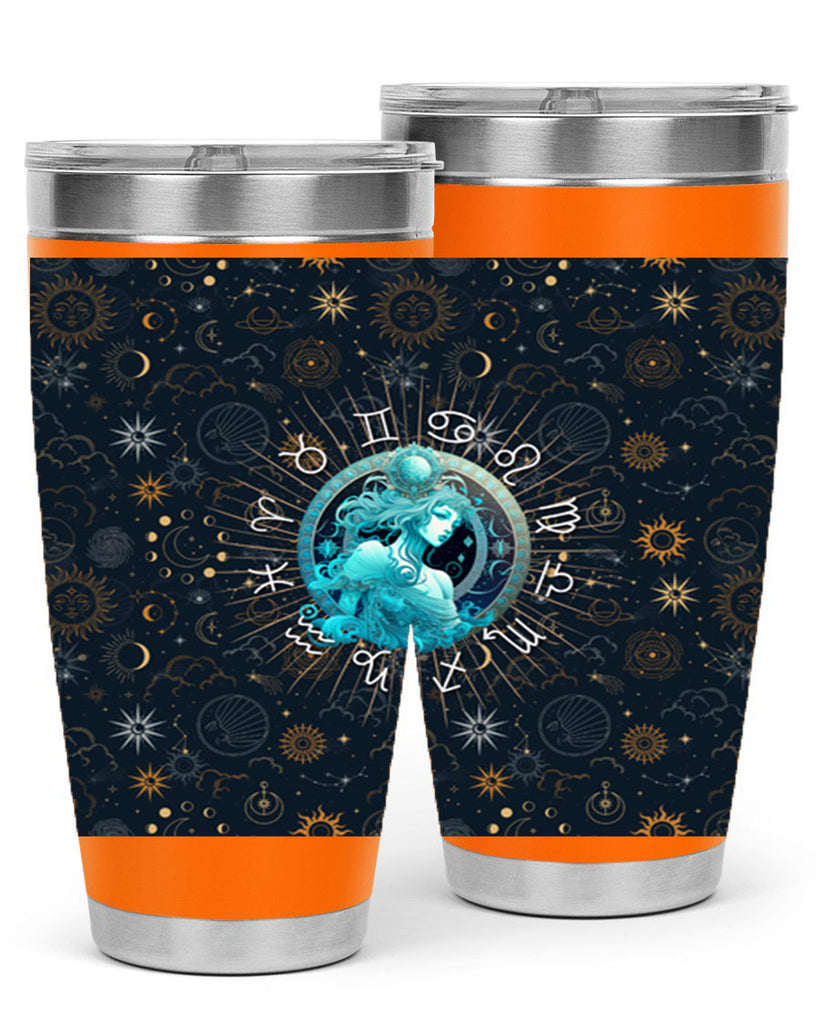 Aquarius Straight 66#- zodiac- Tumbler
