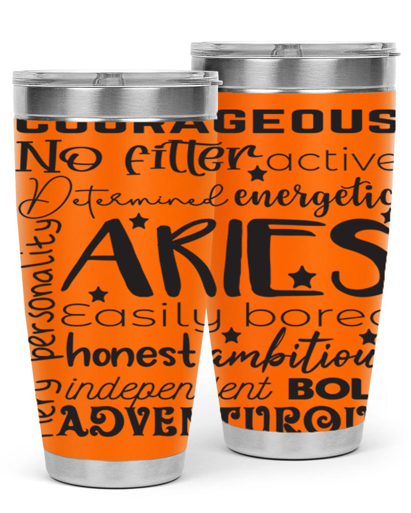 Aries 564#- zodiac- Tumbler