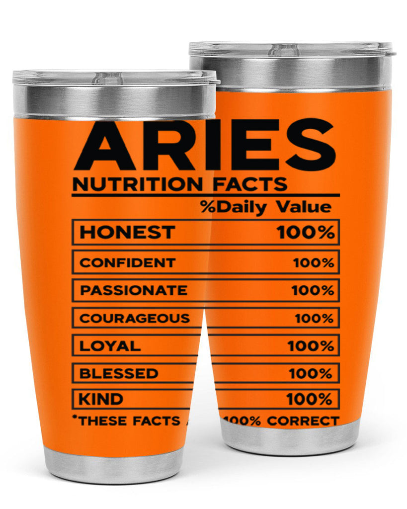 Aries Nutrition Facts 97#- zodiac- Tumbler