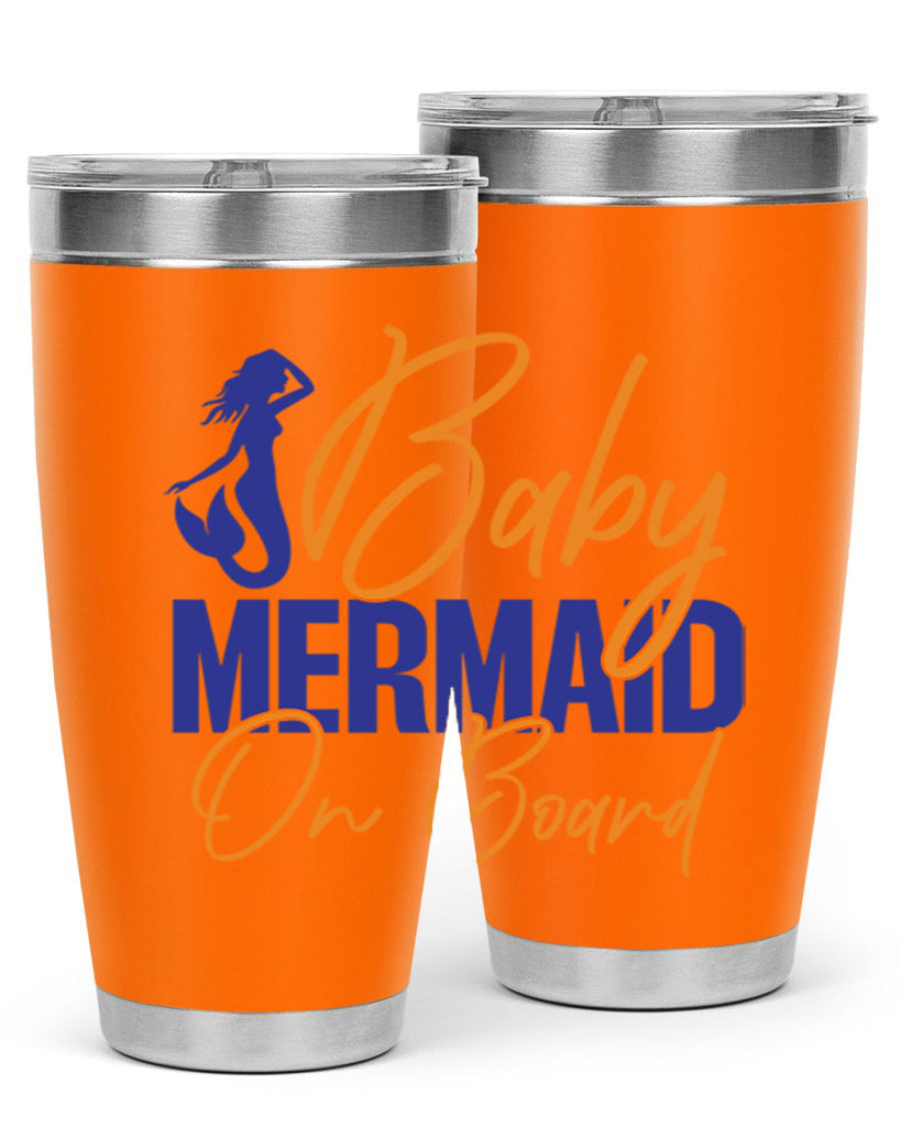Baby Mermaid on Board 20#- mermaid- Tumbler