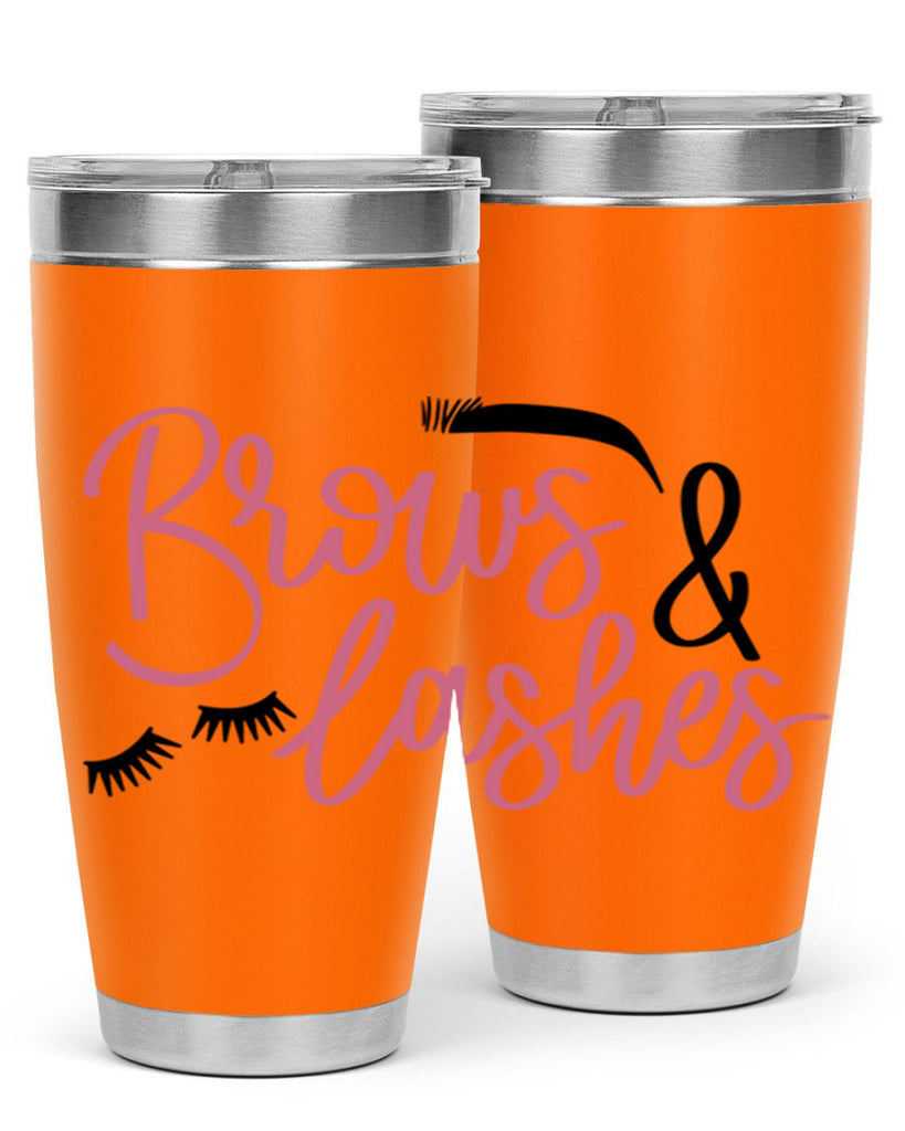 Brows Lashes Style 122#- make up- Tumbler