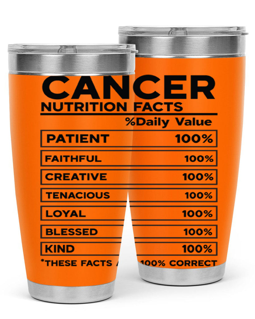 Cancer Nutrition Facts 148#- zodiac- Tumbler