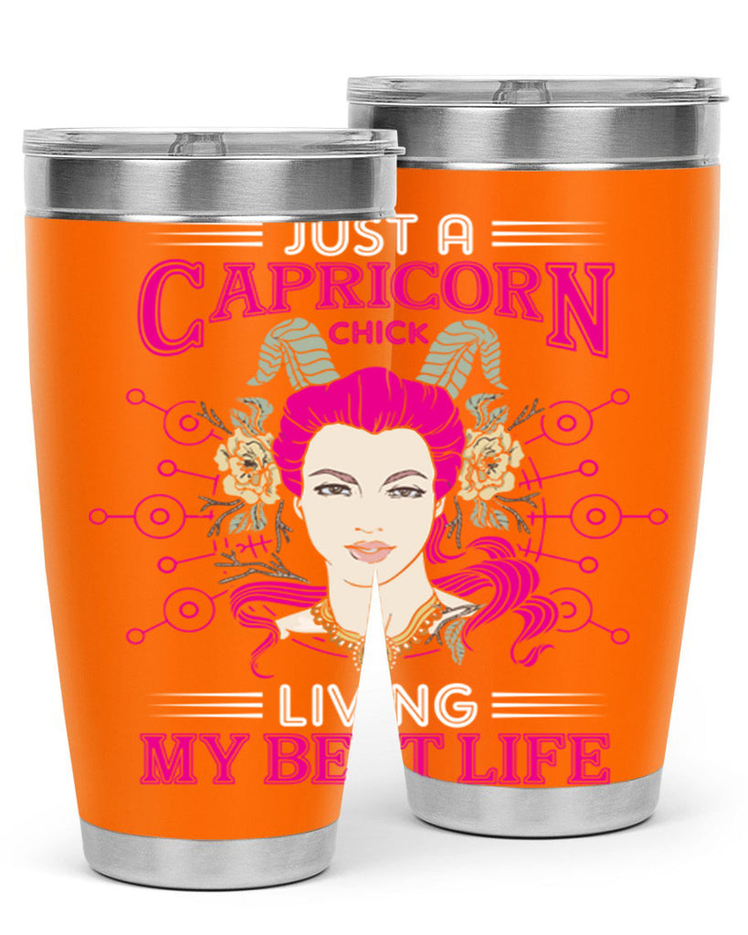 Capricorn chick 193#- zodiac- Tumbler