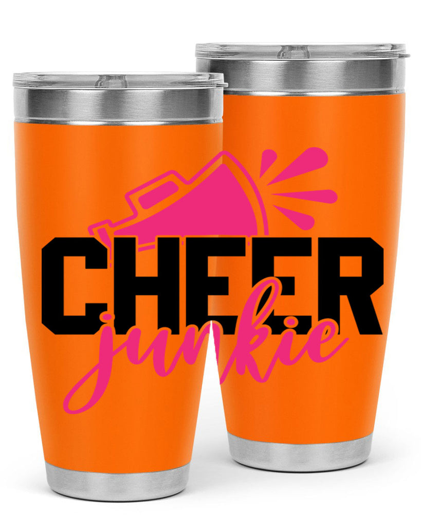Cheer junkie 1390#- cheer- Tumbler