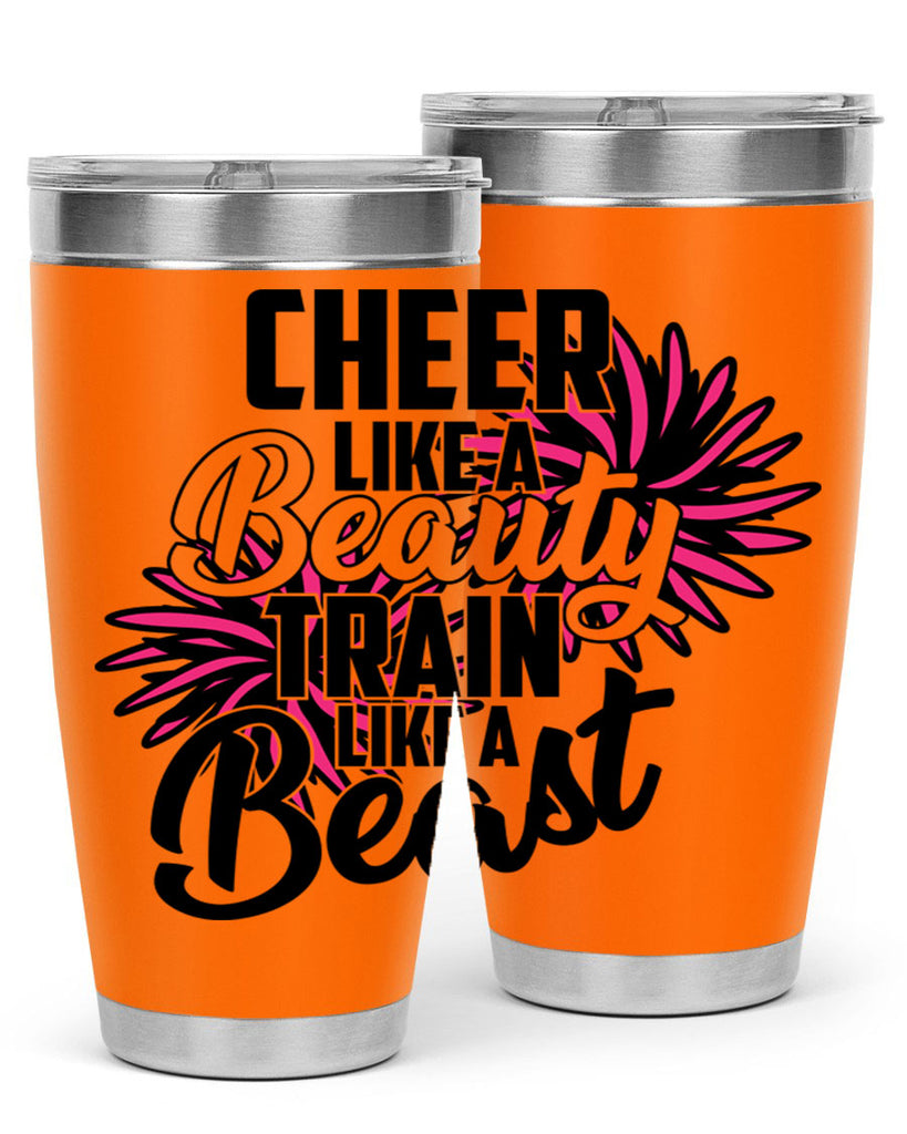 Cheer like a Beauty Train like a Beast 1388#- cheer- Tumbler