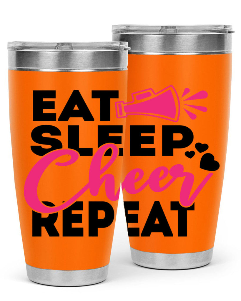 Eat Sleep Cheer Repeate 1315#- cheer- Tumbler