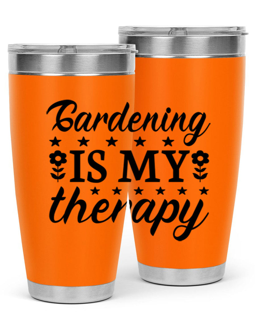 Gardening is my therapy  146#- spring- Tumbler