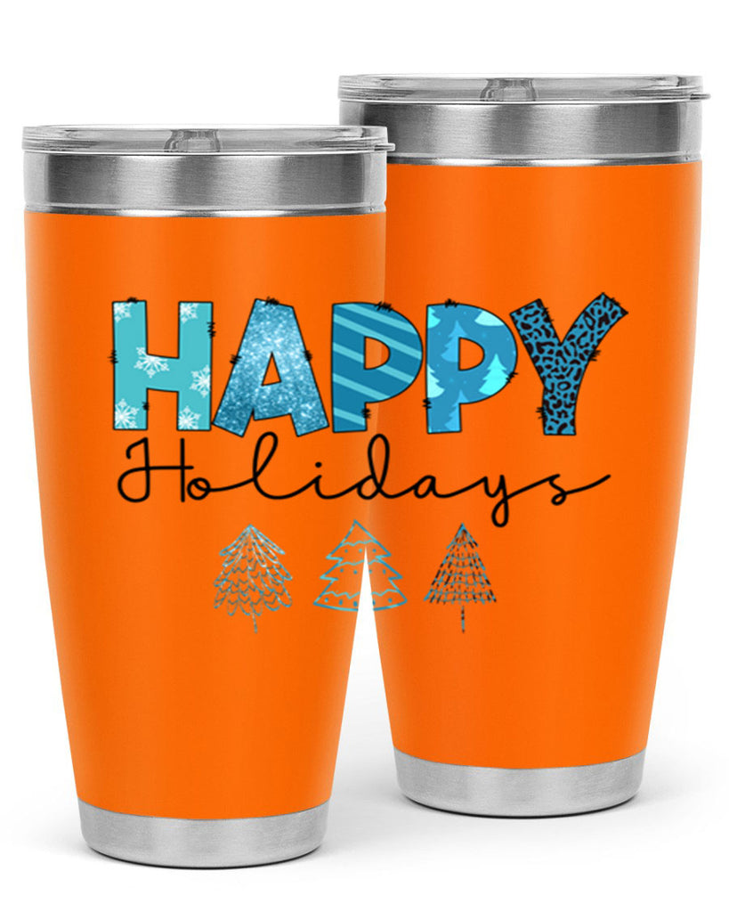 Happy Holidays 140#- winter- Tumbler
