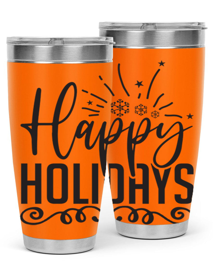 Happy holidays 137#- winter- Tumbler