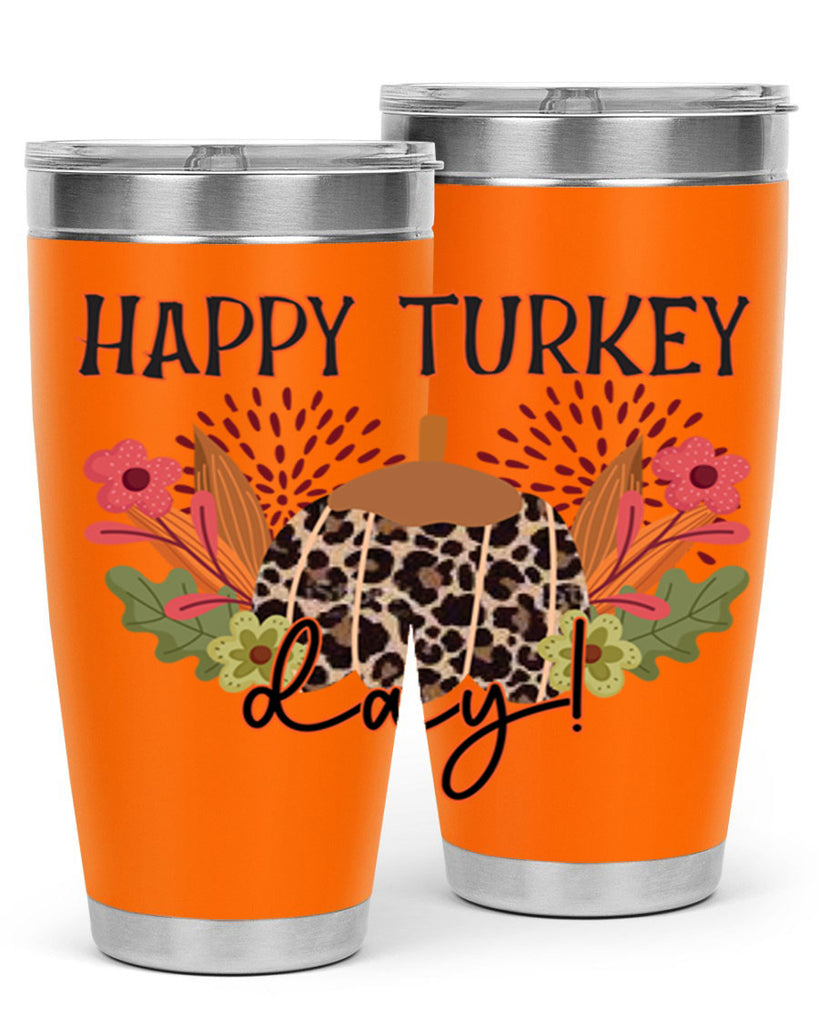 Happy turkey day 253#- fall- Tumbler