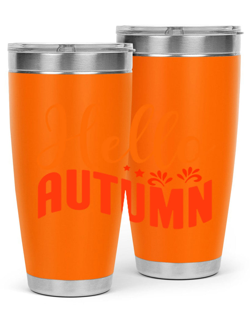 Hello Autumn Design 268#- fall- Tumbler