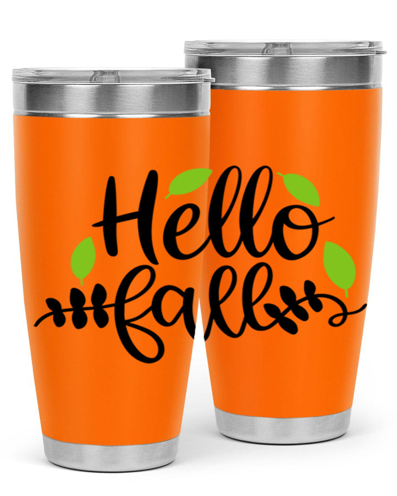 Hello Fall 283#- fall- Tumbler