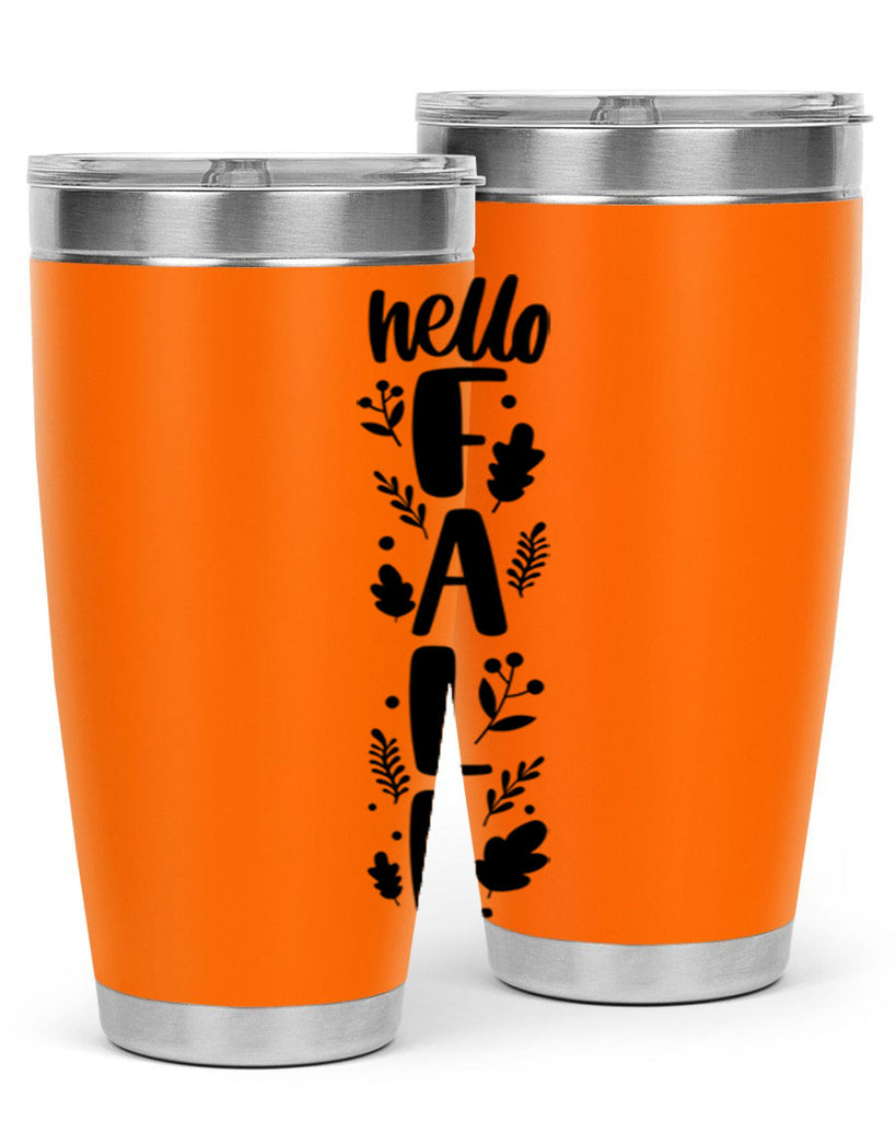 Hello Fall 495#- fall- Tumbler