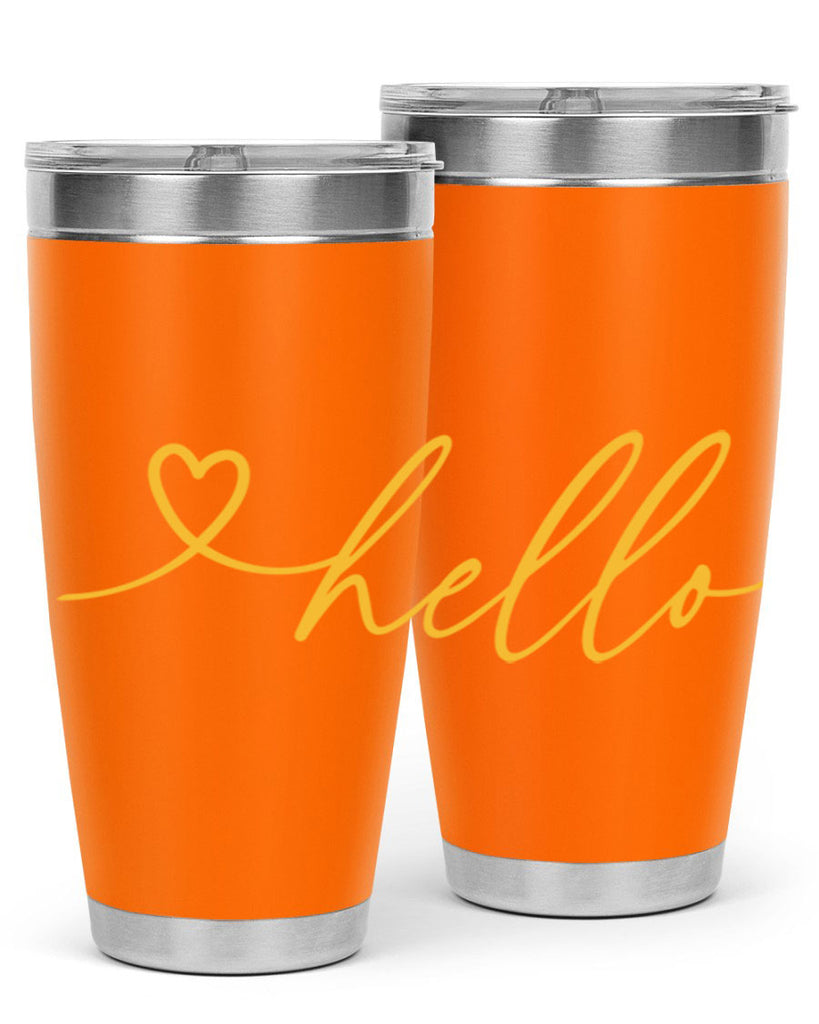 Hello heart183#- spring- Tumbler