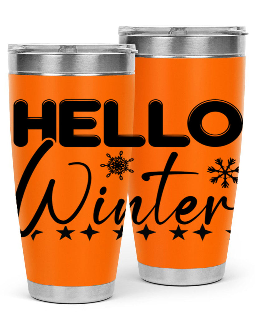 Hello winter 183#- winter- Tumbler