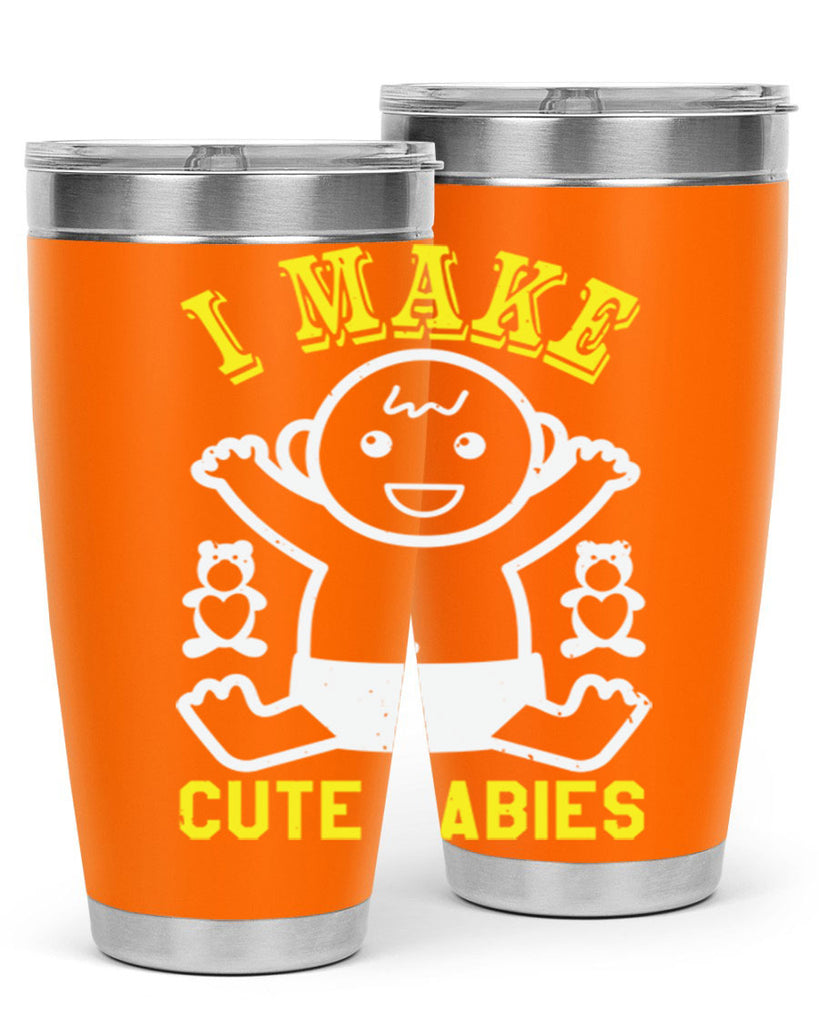 I make cute babies Style 36#- baby shower- tumbler