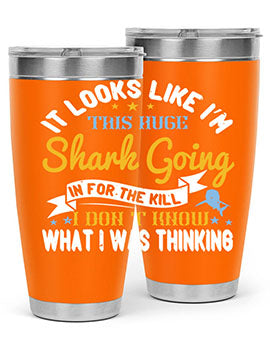 It looks like I’m this huge shark going in for the kill…I don’t know what I was thinking Style 60#- shark  fish- Tumbler