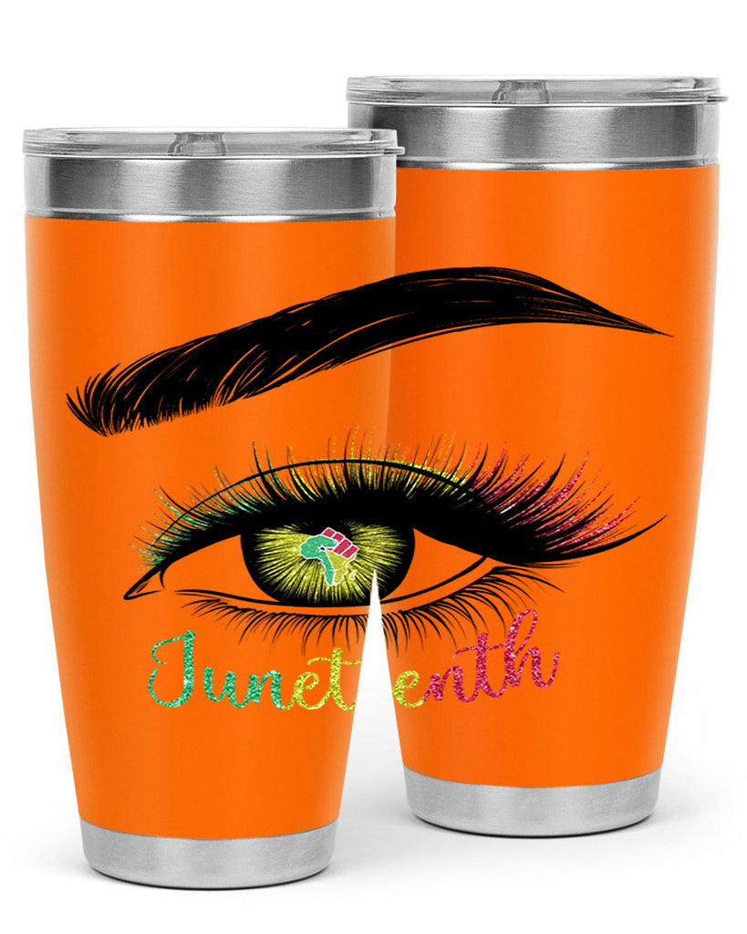 Juneteenth 1865 GirlS Eye 3#- Juneteenth- tumbler