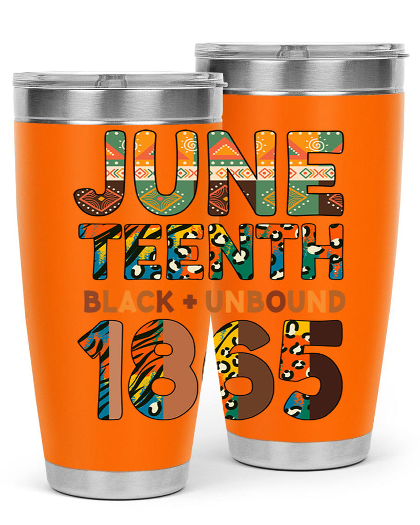 Juneteenth Black Unbound 1865 Png 33#- Juneteenth- tumbler
